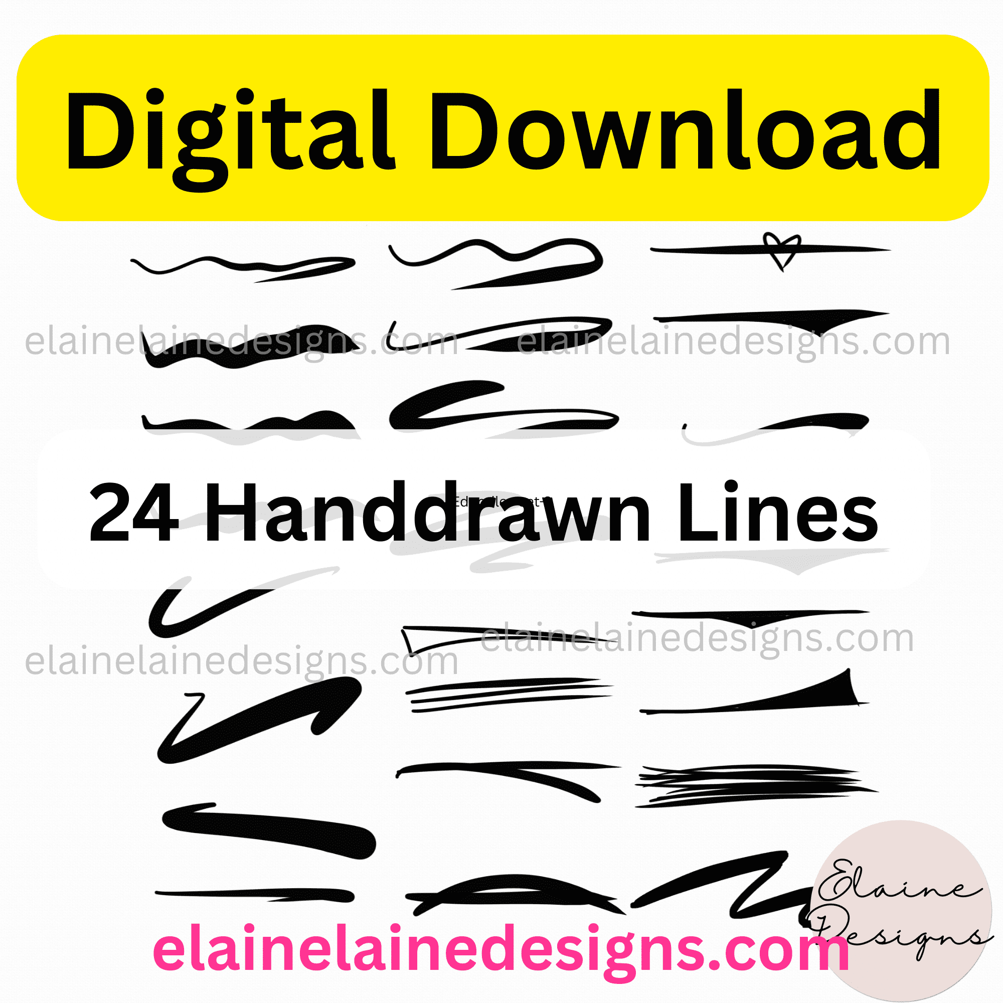 handdrawn lines, free download