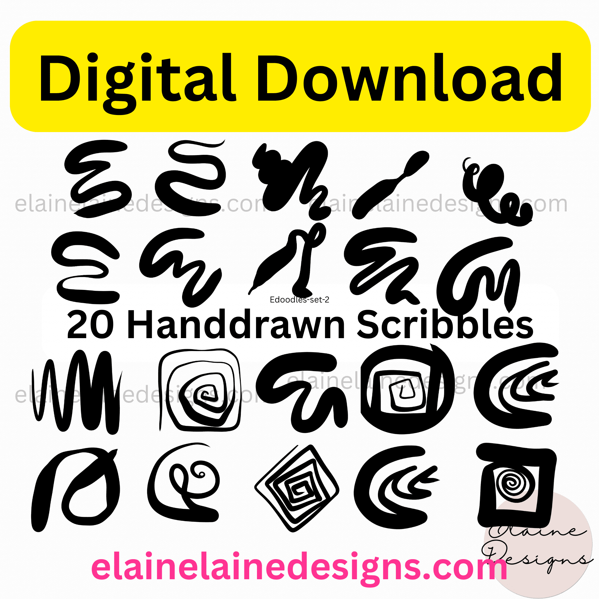 Handdrawn scribbles, free download
