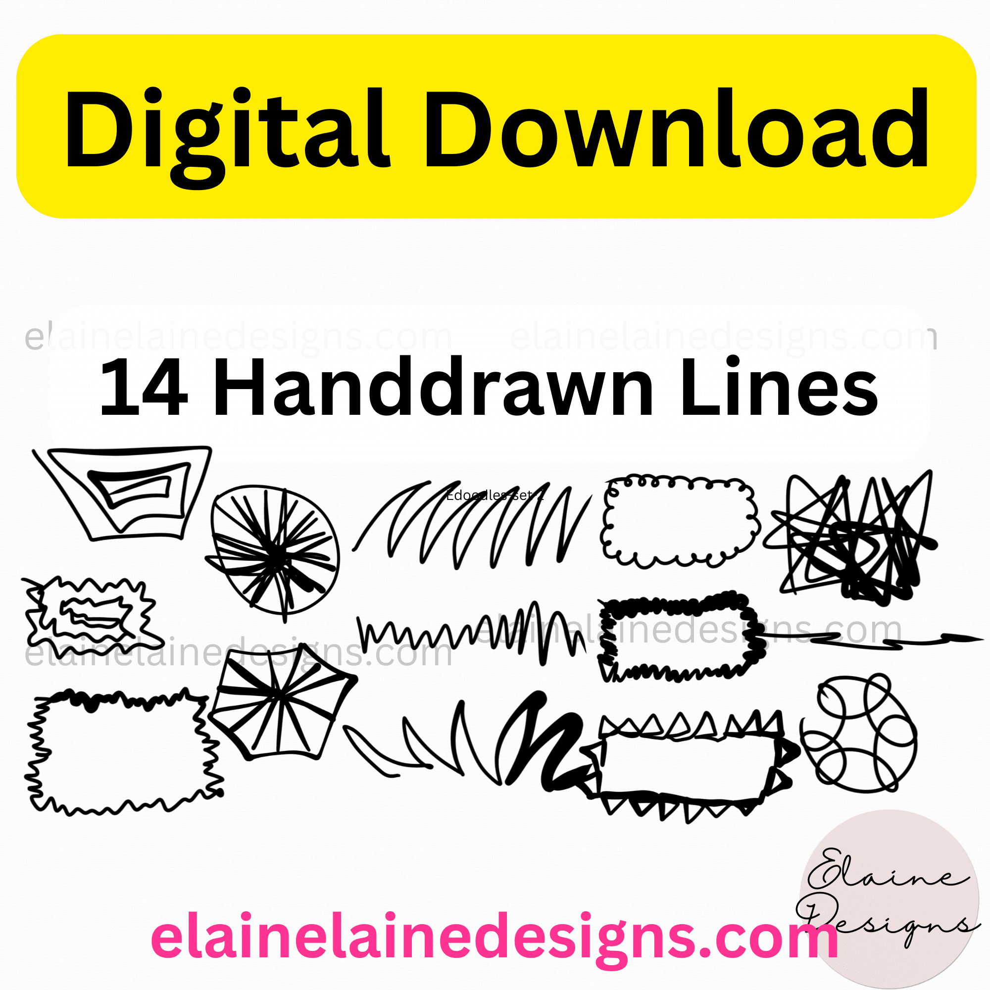Handdrawn scribbles, free download