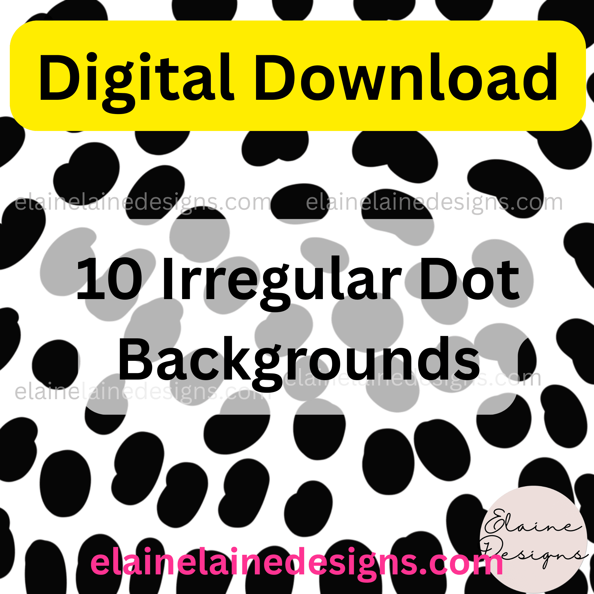Handdrawn irregular dot backgrounds, free download